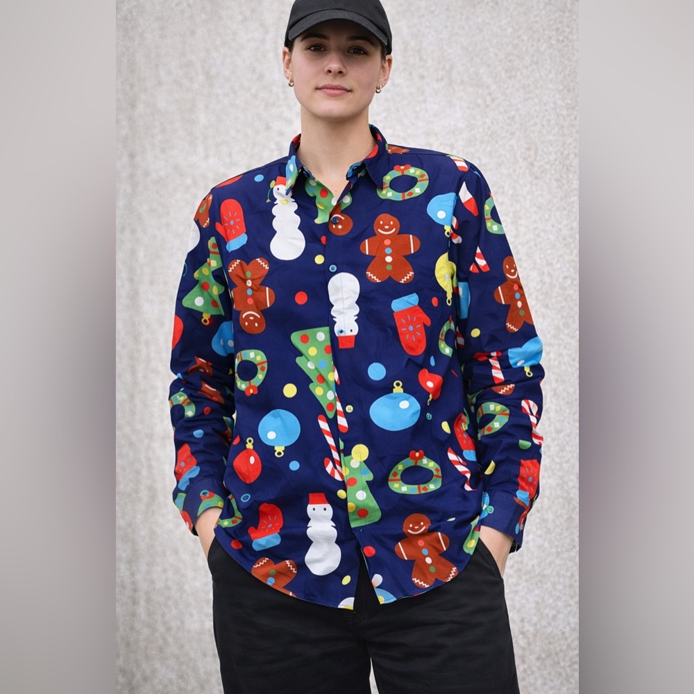 Holiday button down